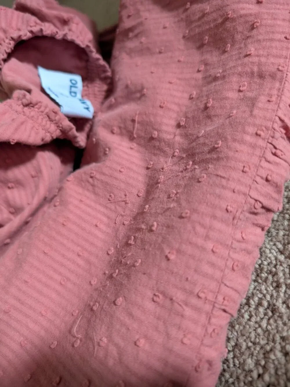 100% cotton long sleeve dress size small 6-7